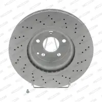 FERODO Bromsskiva DDF1120C-1 fram, ventilerad, perforerad, 1 Stycke