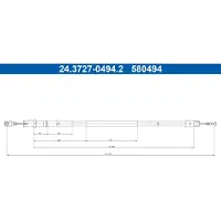 Ate Handbromsvajer 24.3727-0494.2