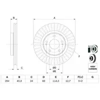 Bosch Bromsskiva 0 986 479 E76, 1 Stycke
