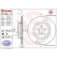 Brembo Bromsskiva 09D90113 bak, ventilerad, höggradigt förkolnad, 1 Stycke