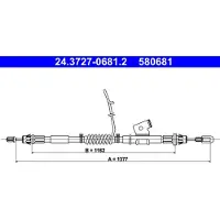 Ate Handbromsvajer 24.3727-0681.2
