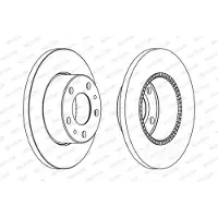 FERODO Bromsskiva FCR196A, 1 Stycke