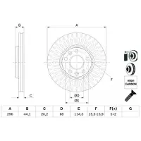 Bosch Bromsskiva 0 986 479 E77