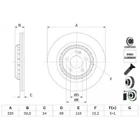 Bosch Bromsskiva 0 986 479 H39, 1 Stycke