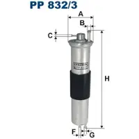 FILTRON Bränslefilter PP 832/3