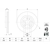 Bosch Bromsskiva 0 986 479 G94, 1 Stycke