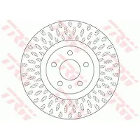 TRW Bromsskiva DF6522 fram, ventilerad, 1 Stycke