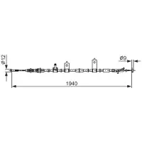 Bosch Handbromsvajer 1 987 482 852