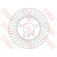 TRW Bromsskiva DF6255 fram, ventilerad, 1 Stycke