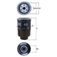 MAHLE ORIGINAL Bränslefilter KC 46