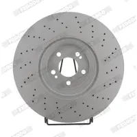 FERODO Bromsskiva DDF2521C-1 fram, ventilerad, 1 Stycke