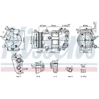 Nissens Kompressor för luftkonditionering 891109