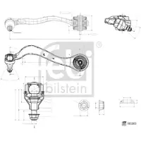 FEBI BILSTEIN Främre hjulupphängningsarm 185583