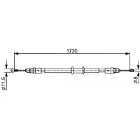 Bosch Handbromsvajer 1 987 482 549