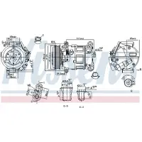 Nissens Kompressor för luftkonditionering 890801