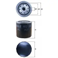 MAHLE ORIGINAL Bränslefilter KC 59