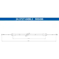 Ate Bromsvajer, handbroms 24.3727-0496.2