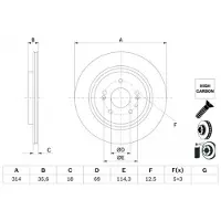 Bosch Bromsskiva 0 986 479 H17, 1 Stycke