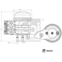 FEBI BILSTEIN Bränslefilter 186040