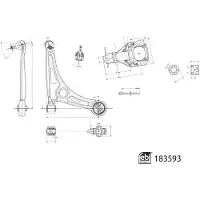 FEBI BILSTEIN Styr, fjädring 183593