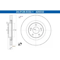 Ate Bromsskiva 24.0128-0332.1, 1 Stycke