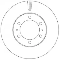 TRW Bromsskiva DF7827S fram, ventilerad, 1 Stycke