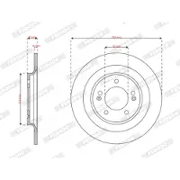 FERODO Bromsskiva DDF3168C, 2 Stycke
