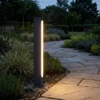 LUCANDE Utomhusbelysning , Celiora, Svart, Terrass, Aluminium, Modern