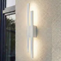 LINDBY Utomhusbelysning , Sakari, Vit, Terrass, Aluminium, Modern