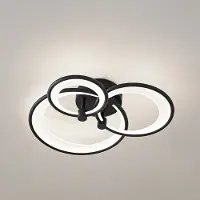 LINDBY LED taklampa Sorma , dimbar, Svart, Vardagsrum / matsal, Metall, Modern, LED-taklampa