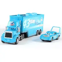Fashnics Disney Pixar Bilar och Lastbilar Leksaksset The King Cruz Blixten McQueen Mike Farbror 1/43 Pressgjuten Modell Lastbilar Leksaker Gåva För Barn