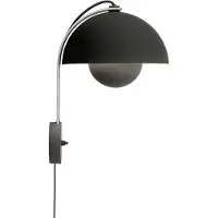 &tradition Vägglampa &Tradition, Flowerpot VP8, Svart, Vardagsrum, Metall, Design