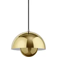 &tradition Taklampa &Tradition, Flowerpot VP1, dimbara, Guld / mässing, Vardagsrum, Metall, Design