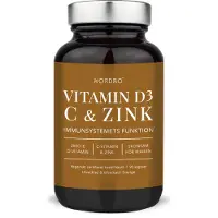 Nordbo Vegan D3 C-vitamin & Zink 90 kapslar