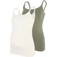 Mamalicious Topp 'MLKerrie' jade / vit