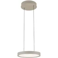 Orion Pendellampa Teide, dimbar, Creme / bärnsten, Vardagsrum / matsal, Aluminium / grå / zink, Modern