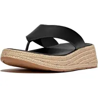 FitFlop F-Mode Tåställning Läder Herr Svarta Träskor