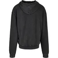 Build Your Brand Acid Washed Oversized Tröja Med Huva