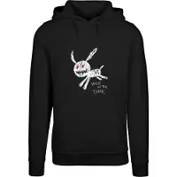 Mister tee Sweatshirt 'Walk In The Dark' röd / svart / vit