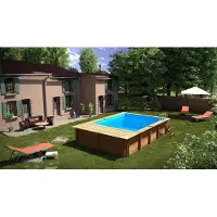 Gre Accessories Evora Plus Rectangular Wooden Pool´s Foder