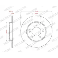 FERODO Bromsskiva DDF2983C, 2 Stycke