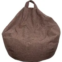 Borg Living Säckstol - 120 L - Ljus mocka möbeltyg - Snygg och exklusiv