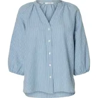 Selected Cleo-alberta Linen Blend 3/4-ärmsskjorta