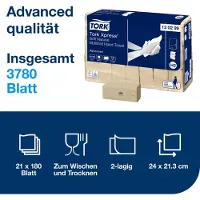 Tork 130299 Xpress Multifold Pappershanddukar Vit 21 st