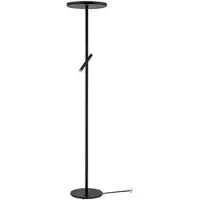 Orion Uplight Teide, dimbar, Svart, Vardagsrum / matsal, Aluminium / grå / zink, Modern, Golvlampa