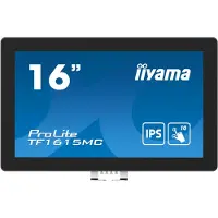 Iiyama ProLite TF1615MC-B1 Touchscreen EEK: E (A - G) 39.6 cm (15.6 tum) 1920 x 1080 pixel 16:9 25 ms HDMI, DisplayPort, VGA, Audio Line Out IPS LED