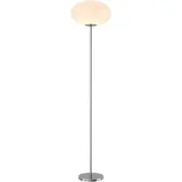 LINDBY Golvlampa Sonika , Aluminium / grå / zink, Vardagsrum / matsal, Metall, Golvlampa