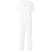 Hunkemoller Pyjamas kräm / rosa / mörkröd