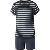 Marc O'Polo Pyjamas mörkblå / vit