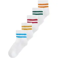 Next Sockor gul / mörkgrön / karminröd / vit